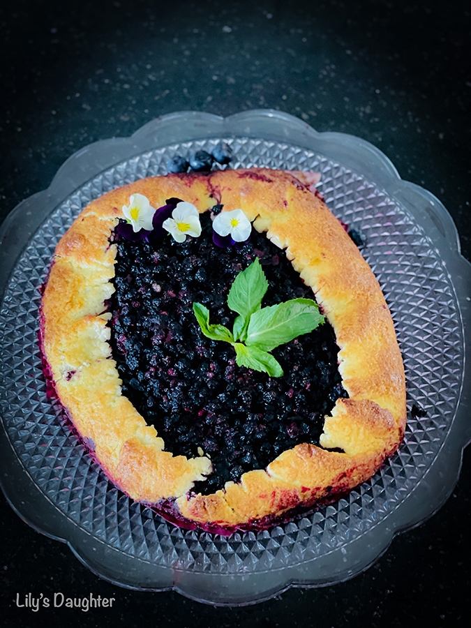 Blueberry galette